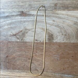 Vintage Gold Filled Necklace 19” herringbone